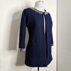 Snidel Vintage Cardigan Jacket Navy Color Only Measurements Long Sleeve Preowned